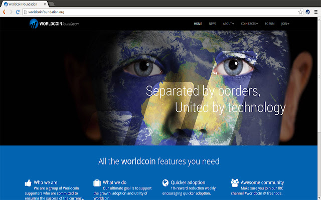 Worldcoin Ticker  from Chrome web store to be run with OffiDocs Chromium online