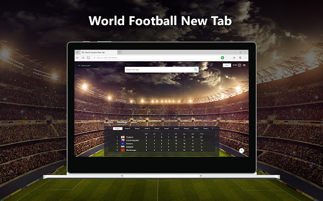 World Football Bagong Tab mula sa Chrome web store na tatakbo sa OffiDocs Chromium online