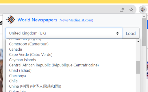 World Newspapers and News Sites  from Chrome web store to be run with OffiDocs Chromium online