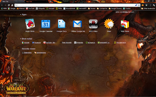 World of Warcraft Cataclysm Theme  from Chrome web store to be run with OffiDocs Chromium online