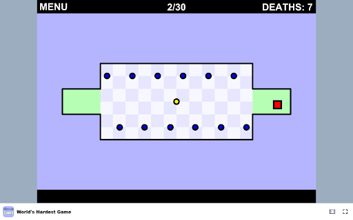 Worlds Hardest Game Conquer 30 extremely difficult levels!  from Chrome web store to be run with OffiDocs Chromium online
