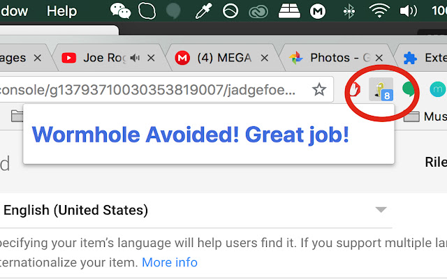 Wormhole Escaper  from Chrome web store to be run with OffiDocs Chromium online