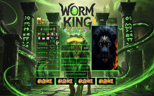 WORM KIING  from Chrome web store to be run with OffiDocs Chromium online