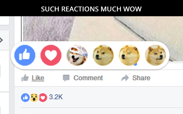 WOWDOGE Reactions  from Chrome web store to be run with OffiDocs Chromium online