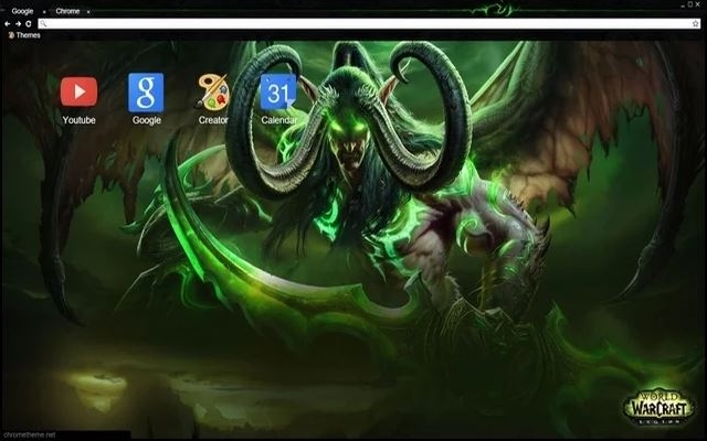 WoW Legion theme  from Chrome web store to be run with OffiDocs Chromium online