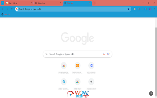 Wowspeedtest Theme  from Chrome web store to be run with OffiDocs Chromium online