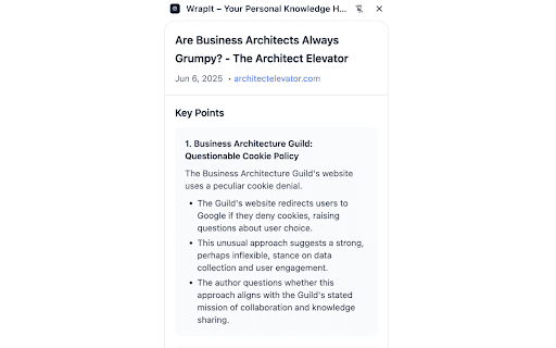 WrapIt – Your Personal Knowledge Hub, Everywhere You Are  from Chrome web store to be run with OffiDocs Chromium online