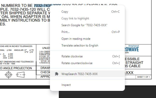WrapSearch  from Chrome web store to be run with OffiDocs Chromium online