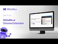 Writeme AI powered writing assistant  from Chrome web store to be run with OffiDocs Chromium online