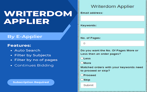 Writerdom Applier  from Chrome web store to be run with OffiDocs Chromium online