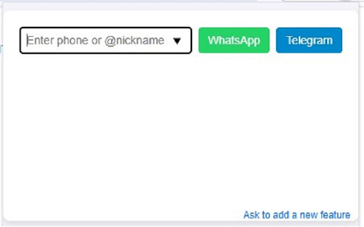 Write to messenger without adding to contacts  from Chrome web store to be run with OffiDocs Chromium online