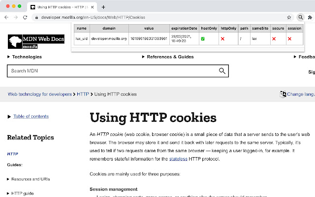 WS Cookies  from Chrome web store to be run with OffiDocs Chromium online