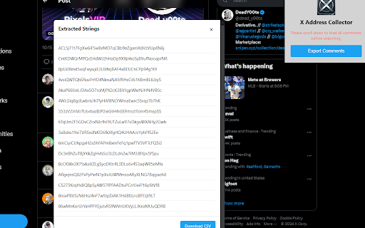 X Address Collector  from Chrome web store to be run with OffiDocs Chromium online