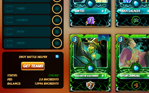 XBOT Helper for Splinterlands  from Chrome web store to be run with OffiDocs Chromium online