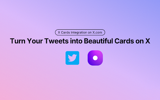 X Card  from Chrome web store to be run with OffiDocs Chromium online