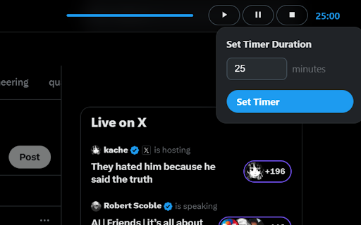 X Daily Stats  from Chrome web store to be run with OffiDocs Chromium online