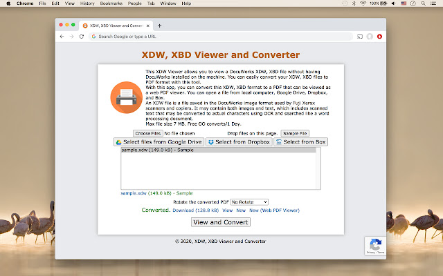 XDW, JTD, MDI Viewer and Converter  from Chrome web store to be run with OffiDocs Chromium online