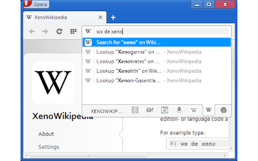 Xeno Wikipedia  from Chrome web store to be run with OffiDocs Chromium online