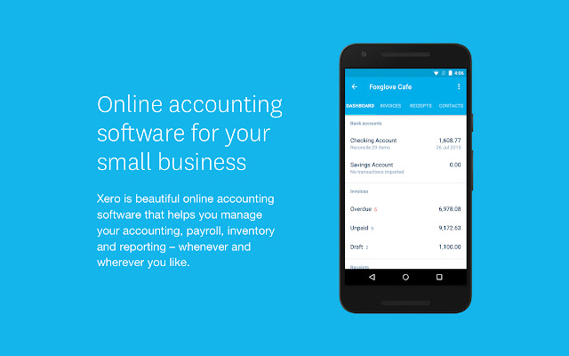 Xero Accounting  from Chrome web store to be run with OffiDocs Chromium online