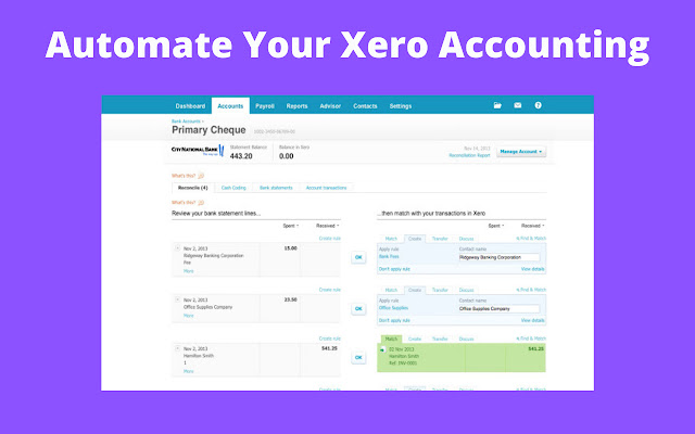 Xero Accounting Auto Reconcile Clicker  from Chrome web store to be run with OffiDocs Chromium online