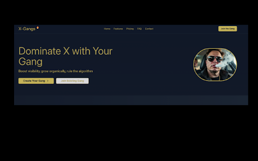 X Gangs  from Chrome web store to be run with OffiDocs Chromium online