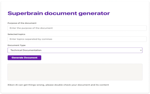 Xibon AI  from Chrome web store to be run with OffiDocs Chromium online