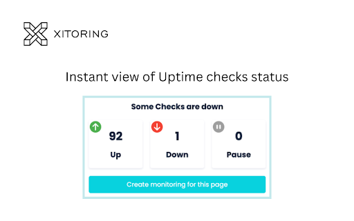 Xitoring  from Chrome web store to be run with OffiDocs Chromium online
