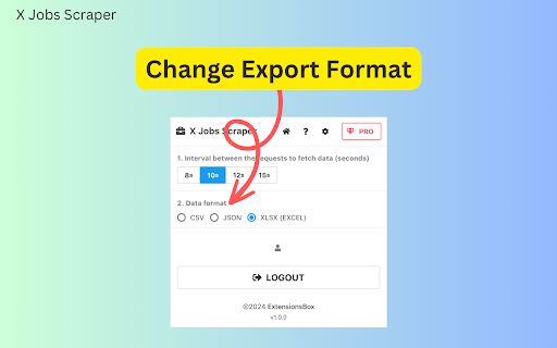 X Jobs Extractor  from Chrome web store to be run with OffiDocs Chromium online