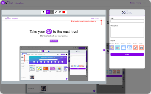 xlens  from Chrome web store to be run with OffiDocs Chromium online