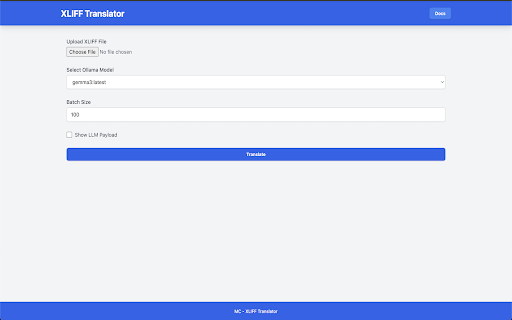 XLIFF Translator  from Chrome web store to be run with OffiDocs Chromium online