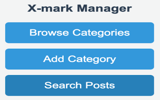 X mark Manager  from Chrome web store to be run with OffiDocs Chromium online