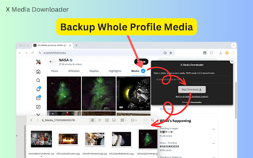 X Media Downloader Twitter Media Downloader  from Chrome web store to be run with OffiDocs Chromium online