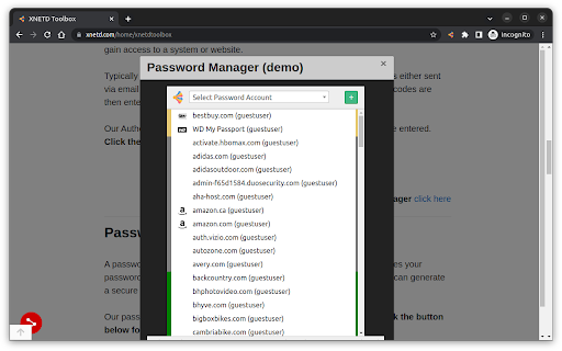 XNETD Toolbox 2.5  from Chrome web store to be run with OffiDocs Chromium online