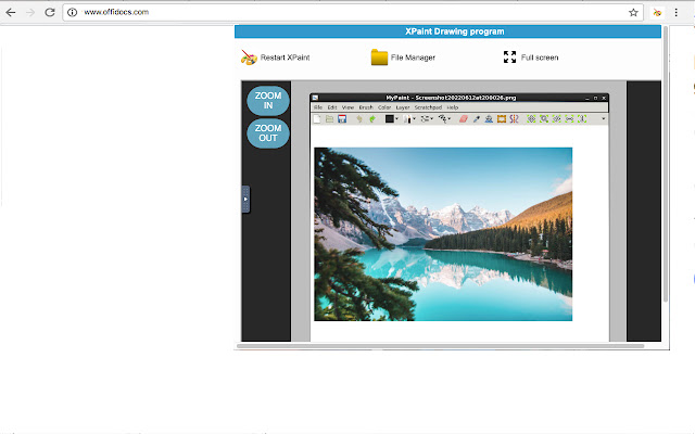 XPaint image editor and painter  from Chrome web store to be run with OffiDocs Chromium online