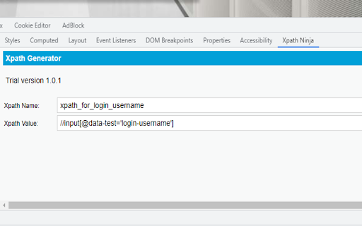 Xpath Ninja  from Chrome web store to be run with OffiDocs Chromium online