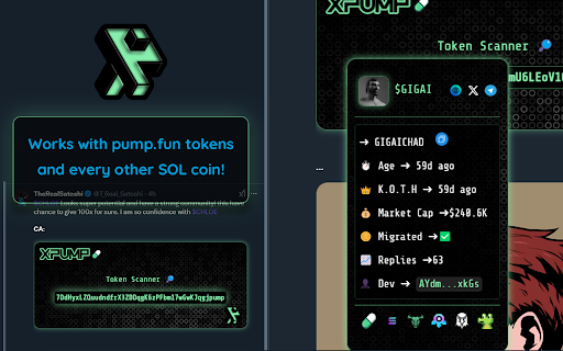 XPump Timeline Token Scanner by Malakia.sol  from Chrome web store to be run with OffiDocs Chromium online