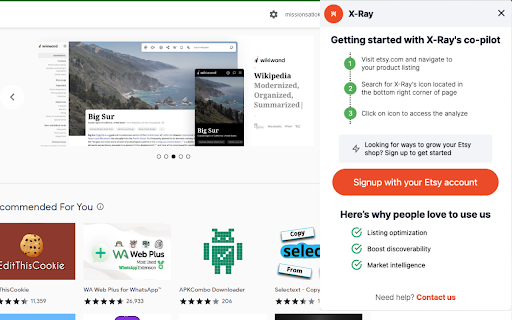 X Ray | E commerce AI Growth Co Pilot  from Chrome web store to be run with OffiDocs Chromium online