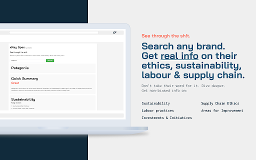 xRay Spex by ecodo  from Chrome web store to be run with OffiDocs Chromium online