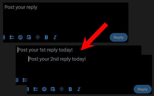 X Reply Counter  from Chrome web store to be run with OffiDocs Chromium online