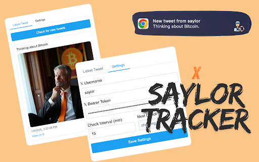 X Saylor Tracker  from Chrome web store to be run with OffiDocs Chromium online