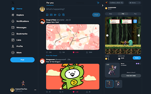 xShinobi  from Chrome web store to be run with OffiDocs Chromium online