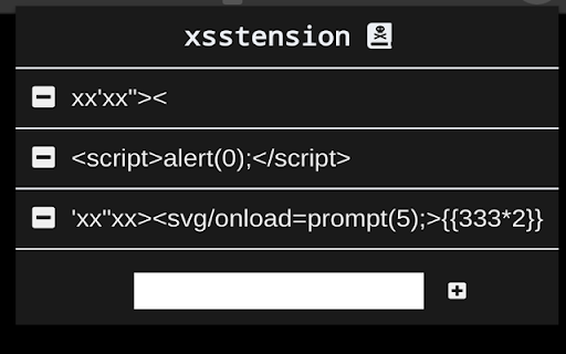 xsstension  from Chrome web store to be run with OffiDocs Chromium online