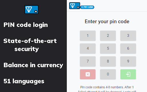 XTON wallet  from Chrome web store to be run with OffiDocs Chromium online