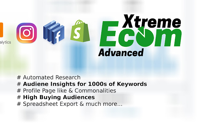 Xtreme Ecom Research Tools  from Chrome web store to be run with OffiDocs Chromium online