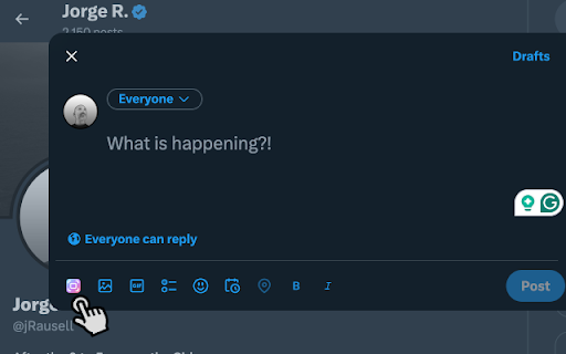 X/Twitter Image BG Gradient Frame  from Chrome web store to be run with OffiDocs Chromium online