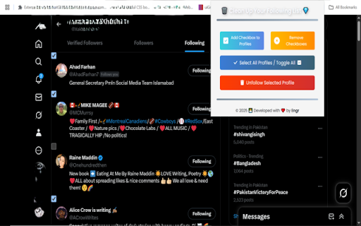 X (Twitter) Mass Unfollow Pro  from Chrome web store to be run with OffiDocs Chromium online