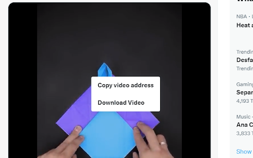 XTwitter Video Download  from Chrome web store to be run with OffiDocs Chromium online