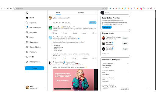 X White  from Chrome web store to be run with OffiDocs Chromium online