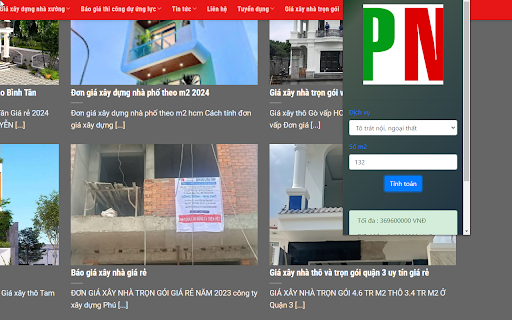 Xây dựng Phú Nguyễn  from Chrome web store to be run with OffiDocs Chromium online