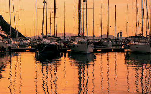 Yachts on a Harbour during Sunset  from Chrome web store to be run with OffiDocs Chromium online